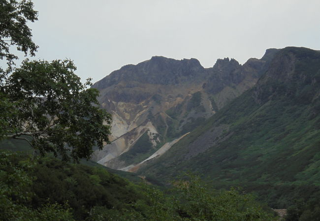 景色を見に行ったのですが（十勝岳温泉）