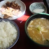 もつランチです。豚汁付きです。