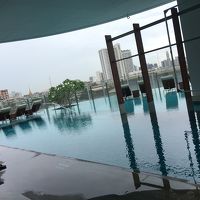 曇りがちですがプールです(^.^)