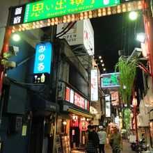 道幅がちょっと広く取ってある場所もあります。