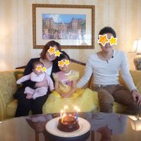 バースデーケーキと一緒に…