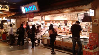 北海道の海の幸がそろう