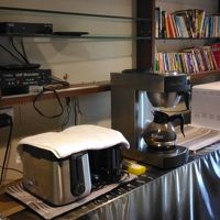 朝食、、用意されてる感が低いので結局食べませんでした。