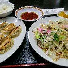 皿焼きそばセット