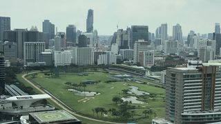 ゴルフ場と競馬場