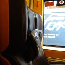 革張りのシートだった、ICE1070