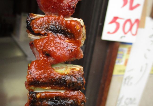 味噌味の焼き鳥が美味しいです。