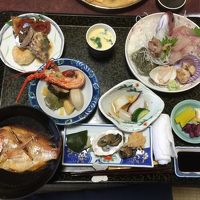 豪勢な海の幸の夕食！