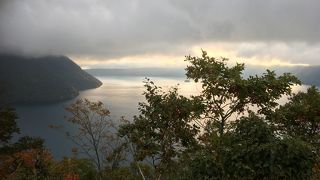 夕焼けの摩周湖