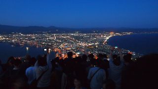 やはり、素晴らしい函館山（展望台）からのやけいです。