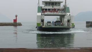 忠海港から盛港までフェリーで行きました