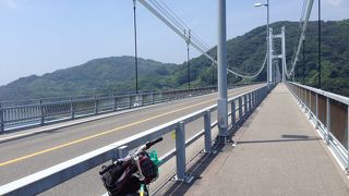 長く高く展望がいい橋でした。ちょっと恐い。