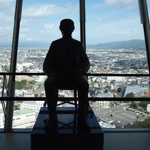 五稜郭タワー内に展示されている、土方歳三さんの像。