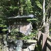 屏風岩の目の前