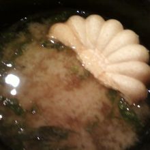 お味噌汁です。