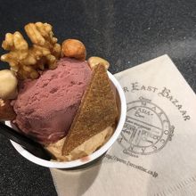 上にはオーガニックナッツものせて下さります☆