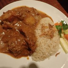 マレー風カレーライスも美味しかった
