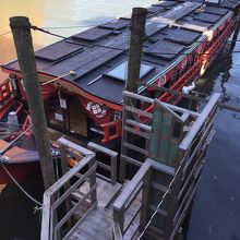 屋形船の発着場