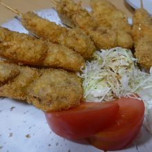 大きな串カツでした