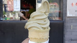 ジャスミンティのソフトクリームがサッパリ系のお味で美味しかった！