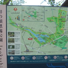 案内板。園内は結構広いです