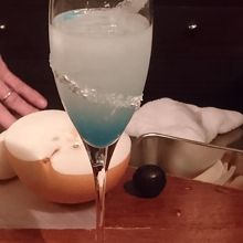梨のカクテル。