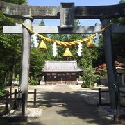 城のふもとにある神社