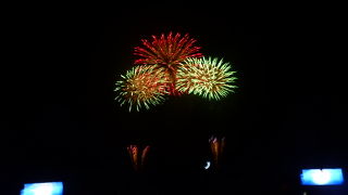 花火ナイター鑑賞