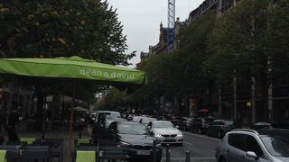 中央駅から出た所は、あまり良くない雰囲気です。