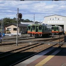 真岡駅　車庫