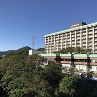 鬼怒川沿いに大型ホテルがたくさん建っています。