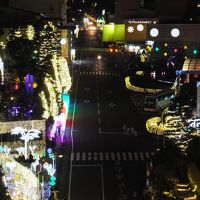 山側窓からの夜景