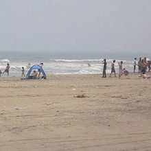 木戸浜海水浴場の風景