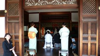 京都　「高台寺」　仏前挙式に遭遇しました。