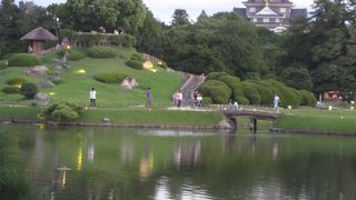 後楽園中央の池