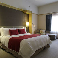 大きくて寝心地の良いベッドです