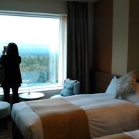 スタンダードツインルームながら、９階からの眺望は良い。