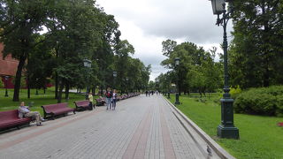 クレムリンと赤の広場に近い美しい公園