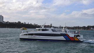 オークランドから島に行く場合、ここのフェリーを使うことが多い