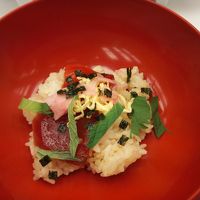 出来上がった手ごね寿司