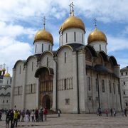 クレムリン内で最も目立つウスペンスキー大聖堂