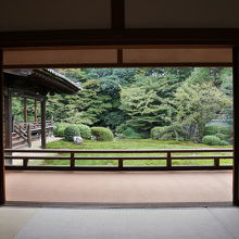 書院から見る庭園