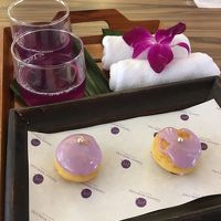 ウェルカムドリンクとスイーツ