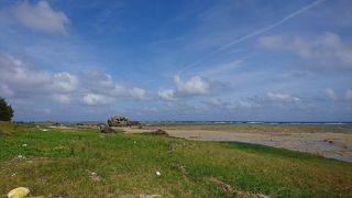 野鳥観測の海岸