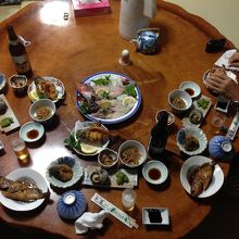 民宿紺玉の海鮮料理