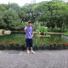 香港公園にて