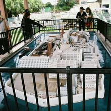 長崎市高島石炭資料館、軍艦島模型。