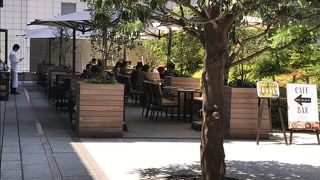 テラスも楽しめます。