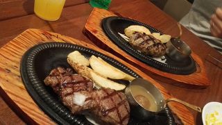 ステーキも美味しい