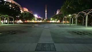 テレビ塔が美しく見える場所